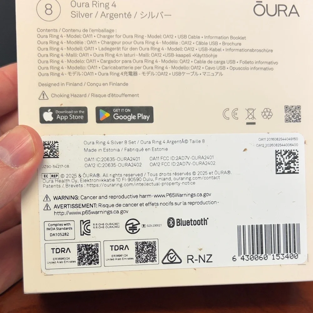 Oura Silver Ring 4 - Picture 2 of 2